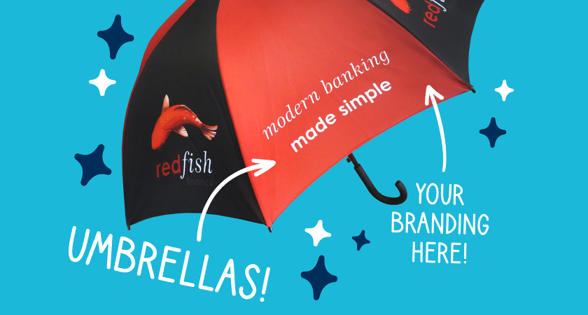 Drip, drip, drop little April showers : branded umbrellas