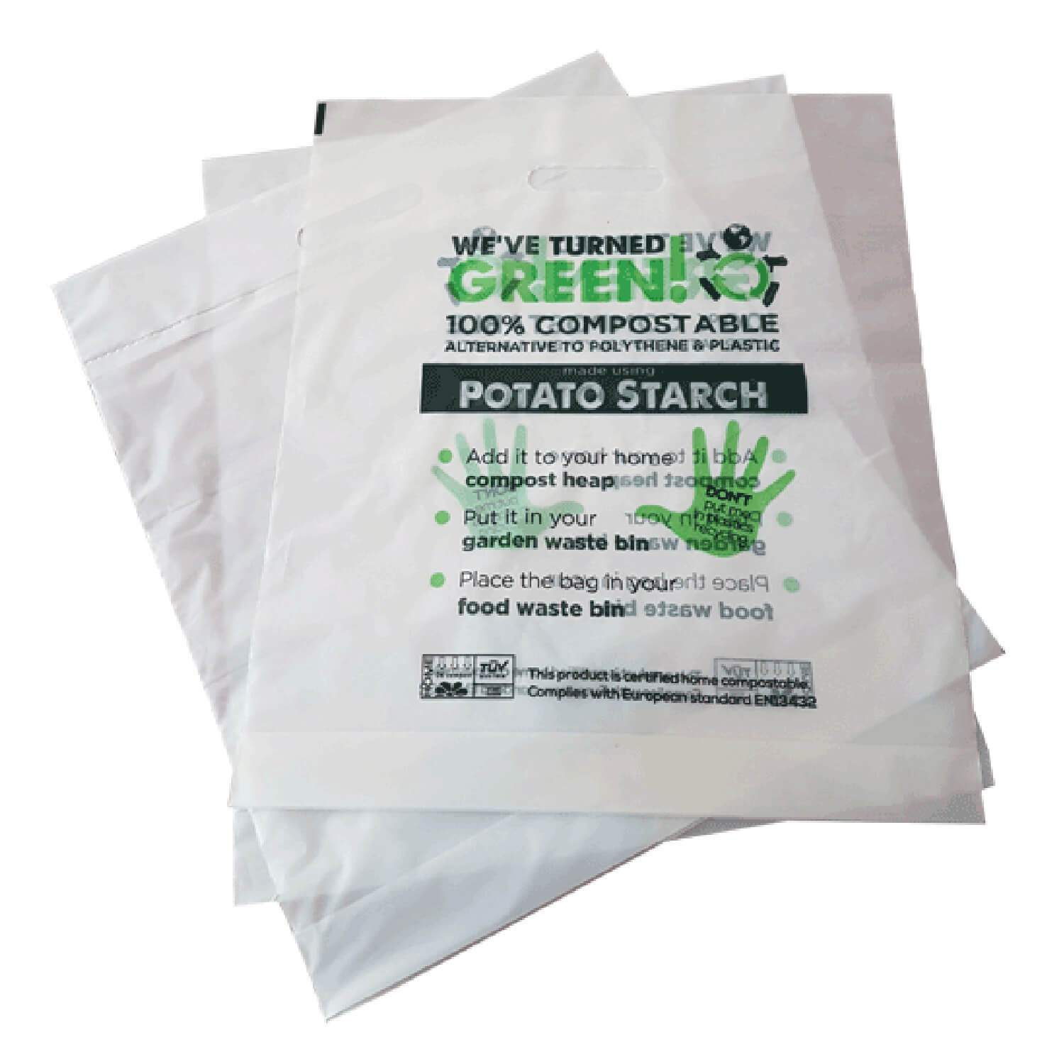 Printed White Corn Starch Biodegradable Carry Bag, Capacity: 5 kg at Rs  250/kg in Jaipur