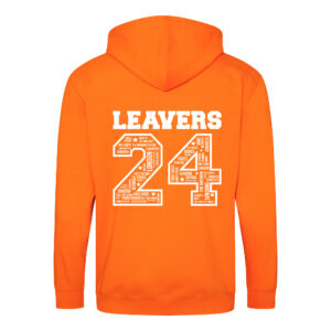 Zip-up leavers' hoodies